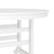 Flash Furniture Colonel Commercial Grade Indoor/Outdoor 48-in Rnd Recycled HDPE Adirondack Dining Table for 4, Wht LE-HMP-248-01-WHT-GG - alternate 7